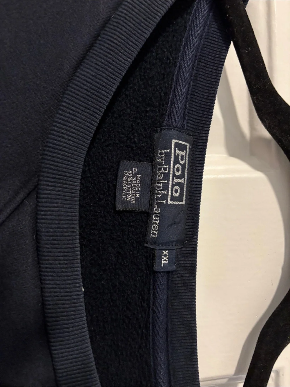 Polo by Ralph Lauren Navy Crewneck Sweatshirt with Embroidered Pony Size XXL